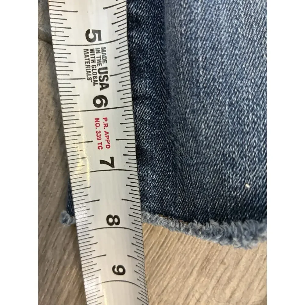 LOFT Made and Loved Bermuda Shorts Womens Size 0 25 Long Line Denim Stretch 8